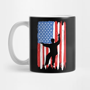 American Flag Tai Chi Graphic Mug